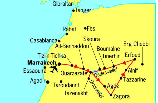 Ontdek de geheimen van ZuidMarokko autorondreis